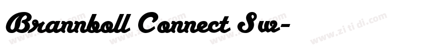 Brannboll Connect Sw字体转换